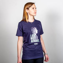 Load image into Gallery viewer, I am not Afraid Unisex T-Shirt on model. (4050784583789) (7432138981565)