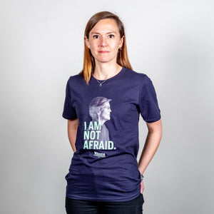 I am not Afraid Unisex T-Shirt on model. (4050784583789) (7432138981565)