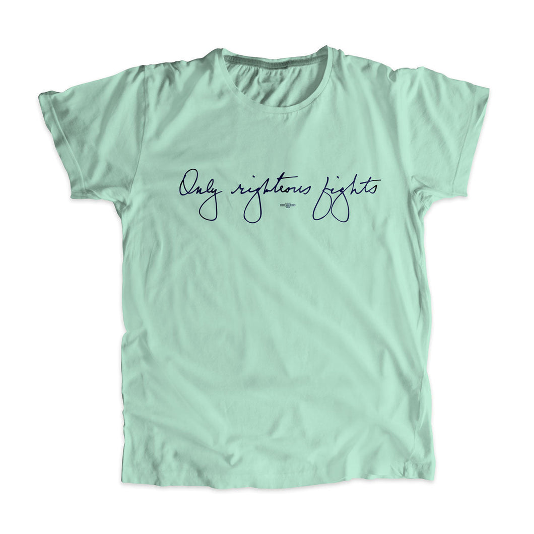 Liberty green unisex t-shirt with the phrase 