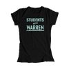Students with Warren Black Fitted T-Shirt with Liberty Green type. (4455163166829) (7432141504701)