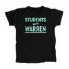 Students with Warren Black Unisex T-Shirt with Liberty Green type. (4455135543405) (7432141537469)
