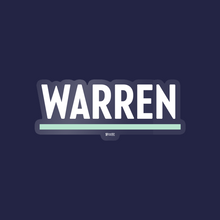 Load image into Gallery viewer, White and Liberty Green Warren Vinyl Die-Cut Sticker. (4284231188589)