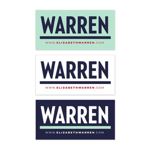 Warren Bumper Sticker Pack (3928570789997)