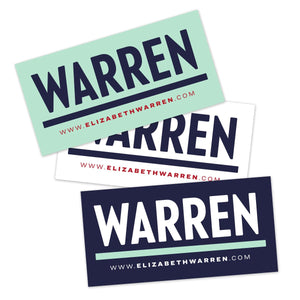 Warren Bumper Sticker Pack (3928570789997)