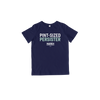 Pint-Sized Persister Navy Toddler T-Shirt with white and liberty green. (4473965314157) (7432140554429)